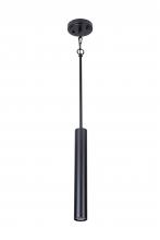  LIT6733BK - 16" Long Cylindrical Pendant in Black finish with GU10 socket