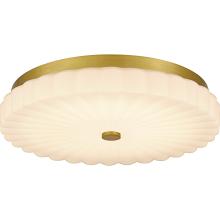  QFL6787BRG - Cherbury Brushed Gold Flush Mount