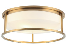 Matteo Lighting M15003AG - Framerton Aged Gold Brass Ceiling Mount