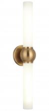 Matteo Lighting S00612AG - 2 LT 25"H "PIERCE" AGED GOLD WALL SCONCE