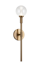Matteo Lighting W64801AGCL - Candlestix Aged Gold Brass Wall Sconce