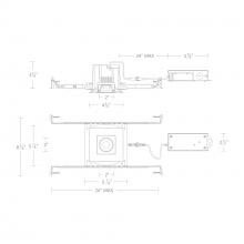 WAC Canada R3BSA-SCS-BK - Ocular 3.0 5CCT Square Adjustable Trim and Remodel Housing with New Construction Frame-In Kit and