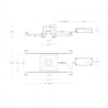 WAC Canada R3BSD-SCS-BK - Ocular 3.0 5CCT Square Donwlight Trim and Remodel Housing with New Construction Frame-In Kit and D