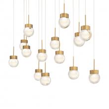  PD-82014L-AB - Double Bubble Multilight Pendant Light