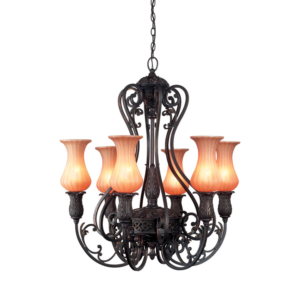 Richtree, 6Lt Chandelier, Bronze