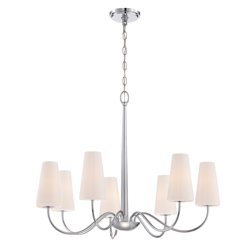 Enza, 7Lt Chandelier, Chrome