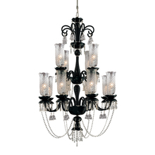 Eurofase 19476-018 - Mariah, 12Lt Chandelier, Black/Clear