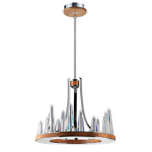 Eurofase 26371-016 - Skyline, 15Lt Chandelier, Chrome/Clear