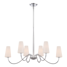 Eurofase 27970-010 - Enza, 6Lt Chandelier, Oval, Chrome