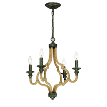  30021-013 - Corda, 4Lt Chandelier, Orb