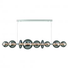  47257-047 - Atomo 74" LED Chandelier In Chrome With Smoked Glass