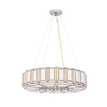  46468-017 - Belmont 8 Light Chandelier in Brass