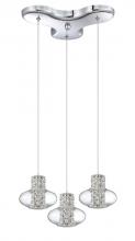  PF52-3LPA-CH - ARIA series 3-Light Chrome Pendant Pan