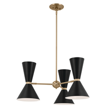  52565CPZBK - Chandelier 6Lt