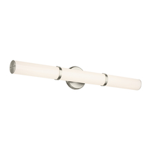  55189NILED - Rosh 32" Bath Bar Large LED with White Glass in Brushed Nickel