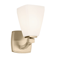  55214CPZ - Marant 9.5" 1-Light Wall Sconce with Opal Glass in Champagne Bronze