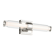  55237PNLED - Laurene 18.5" Linear Bath Bar Small LED with Clear Glass in Chrome