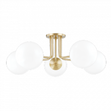 Mitzi by Hudson Valley Lighting H105605-AGB - Stella Semi Flush