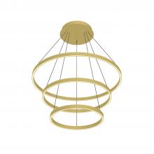  CH87932-BG - Cerchio 32-in Brushed Gold LED Chandeliers