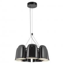 Kuzco Lighting Inc CH21120-GBK-UNV - Bell 20-in Glossy Black LED Chandelier