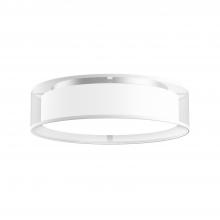 Kuzco Lighting Inc FM7916-WOR-5CCT - Dalton 16-in White Organza LED Flush Mount