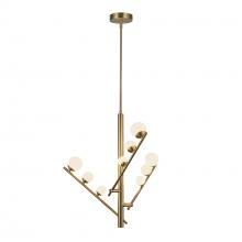 Kuzco Lighting Inc CH55524-BG/OP - Juniper 3 Head Brushed Gold/Opal Glass LED Chandelier