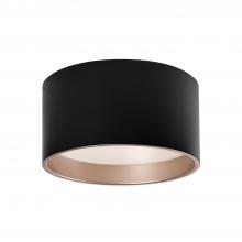  FM11414-BK-5CCT - Mousinni 14-in Black LED Flush Mount