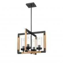  DVP38620EB+NW-CL - Okanagan 4 Light Pendant