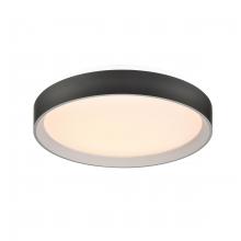  DVP40238MW+MB-5CCT - Hudson 15.25" LED Flush Mount