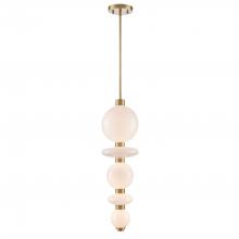  DVP48110BR-TO - Corsair CCT Pendant, Brass w/True Opal Gl.