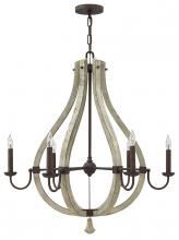 Fredrick Ramond FR40576IRR - Medium Open Frame Single Tier Chandelier