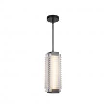 Alora Lighting PD374316UBCR-UNV - Alai 16-in Urban Bronze/Ribbed Glass LED Pendant