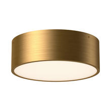  FM556012AG - Brisbane 11-in Aged Gold 2 Lights Flush Mount