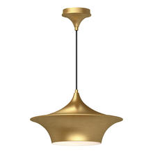  PD523016BG - Emiko 16-in Brushed Gold 1 Light Pendant