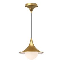  PD525009BGOP - Fuji 9-in Brushed Gold/Opal Matte Glass 1 Light Pendant