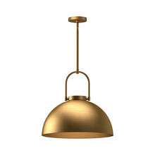  PD504016AG - Harper 16-in Aged Gold 1 Light Pendant