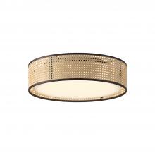  FM479016RB-5CCT - Lyla 16-in Rattan LED Flush Mount