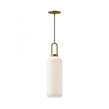  PD401606AGOP - Soji 6-in Aged Gold/Opal Matte Glass 1 Light Pendant