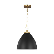  CP1291MBKBBS - Wellfleet Medium Dome Pendant