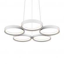  PDR5-3K-WH - 25 Inch 5 Ring LED Pendant Light